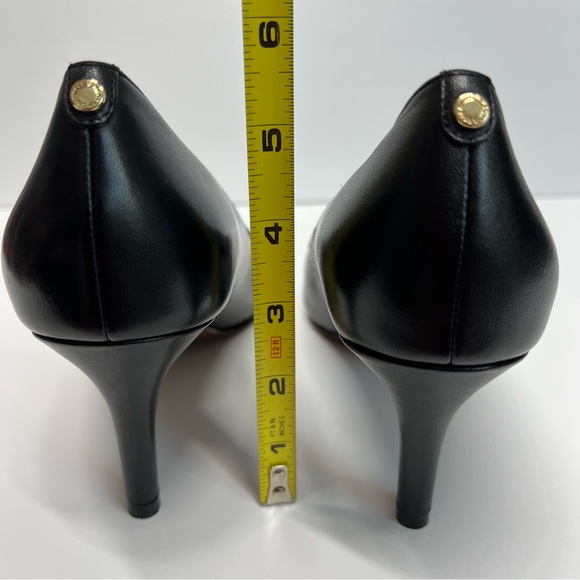 Cole Haan Gemma Logo Pump 8.5B Black Leather Slip on Comfort Business Casual - Picture 8 of 12